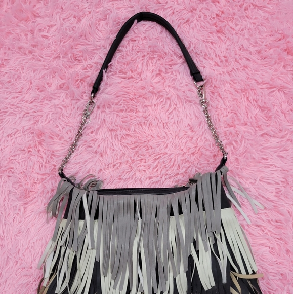 Gray Fringe Bag - Picture 8 of 11